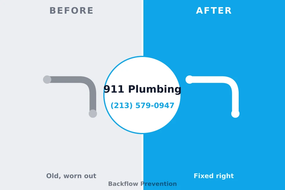 Before and after: plumbing repair Huntingburg, IN